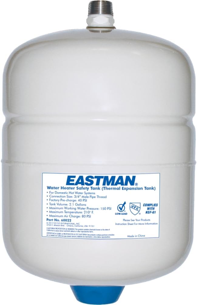 Eastman 60022 60022/DET-5 2 Gallon Expansion Tank, White