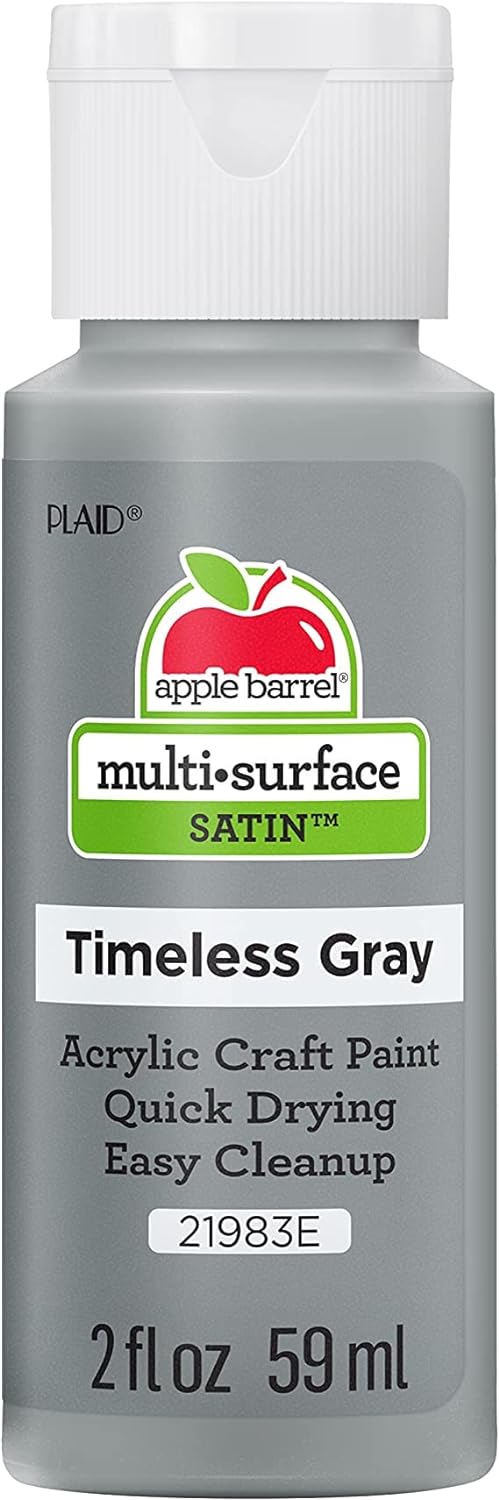 Multi Surface Acrylic Paint, 2 oz, Timeless Gray 2 Fl Oz