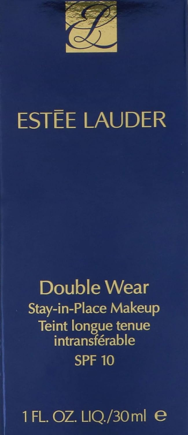 Estee Lauder Double Wear Stay-in-Place Makeup | 24-Hour Wear, Flawless, Natural, Matte Foundation for All Skin Types | Waterproof and SPF 10 | Shade: 3C2 Pebble - Cool / Rosy Undertone | 1 oz