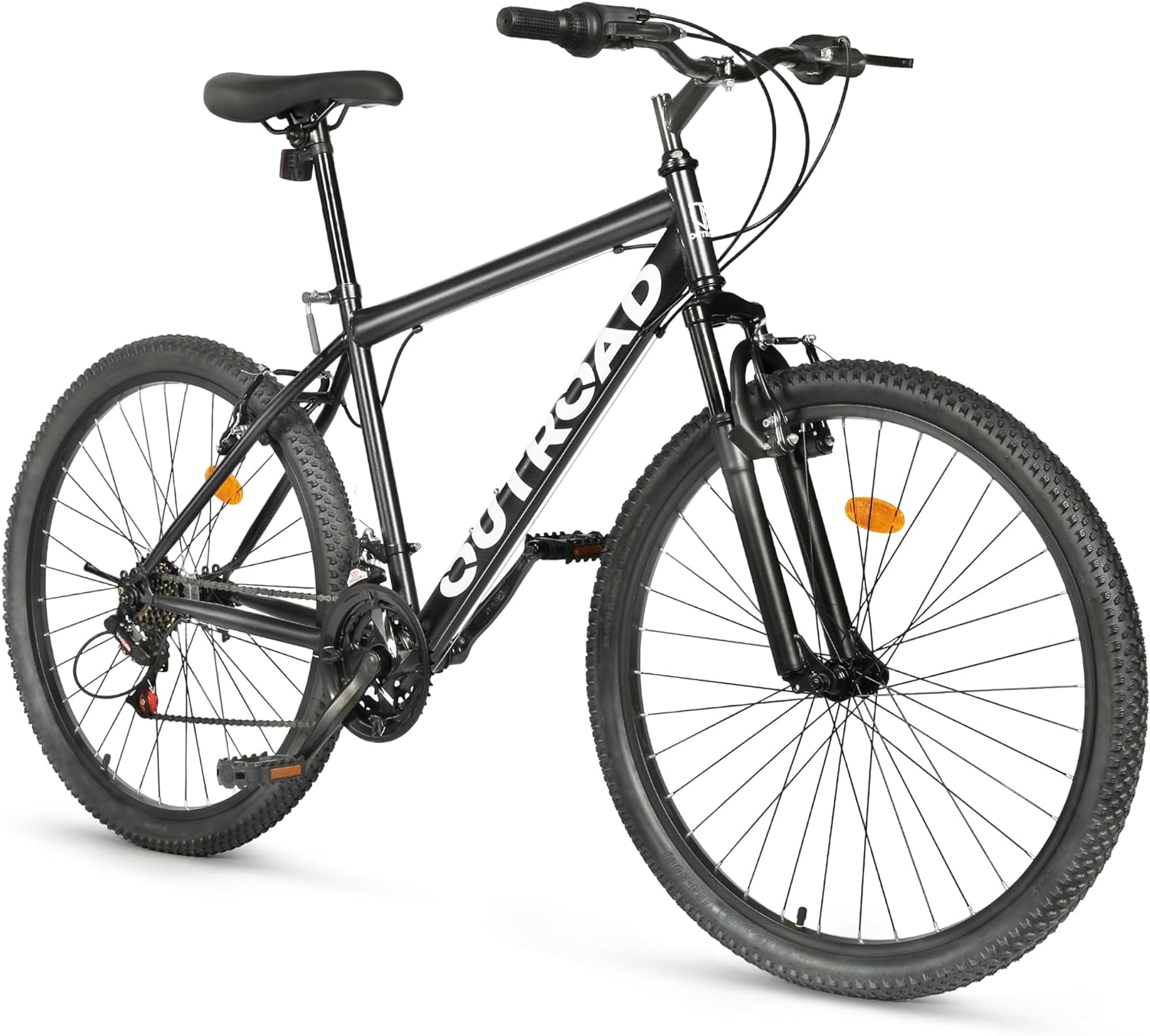 Hardtail Mountian Bikes with 21 Speeds Drivetrain, 26 Inch Wheel Mountian Bicycles with Front Suspension, Widened Frame Commuting Bikes with V/Dual Disc Brakes
