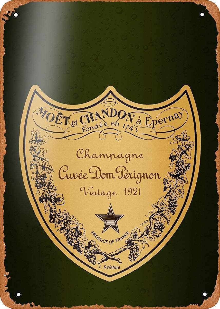 Hopes's Vintage Metal Aluminum Sign for Wall Pub Home Retro Decor 12 x 8 Inch Dom Perignon Champagne Enabling Your Vices 8x12 Inch (20x30cm) Retro Metal Aluminum Vintage Wall Art Sign