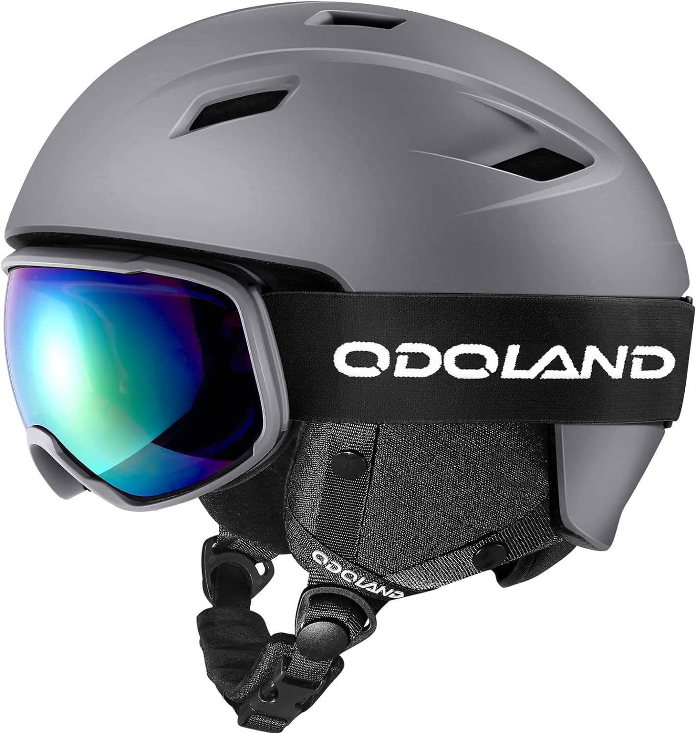 Odoland Ski Helmet and Goggles Set, Snowboard Helmet Glasses for Men, Women & Youth - Shockproof/Windproof Gear for Skiing, Snowboarding