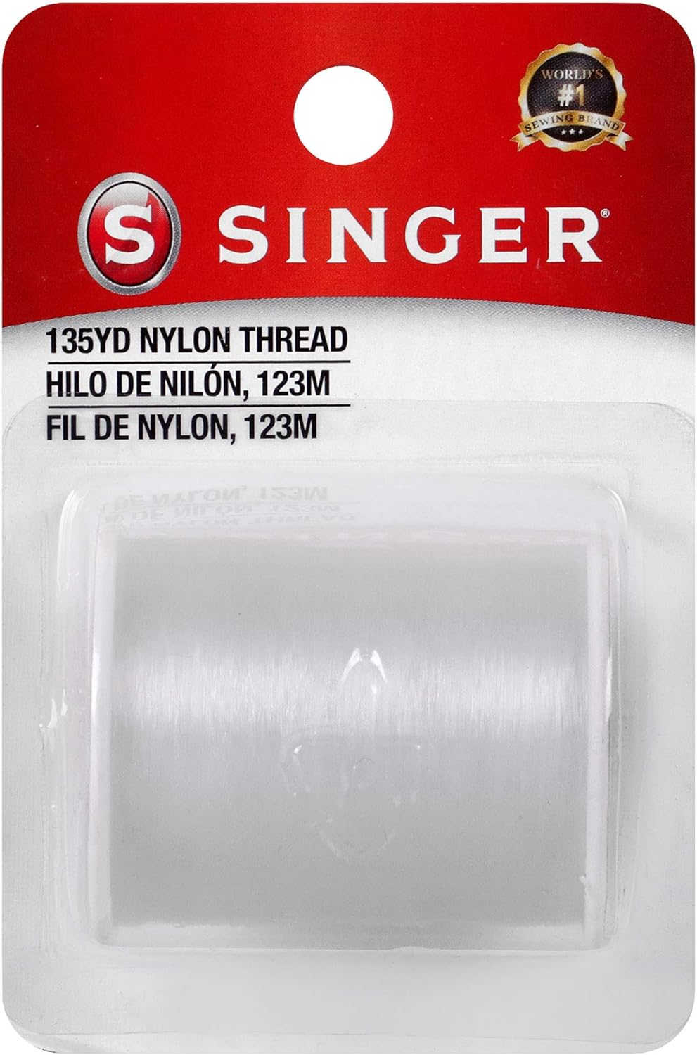 Singer 00260 Clear Invisible Nylon Thread, 135-Yard