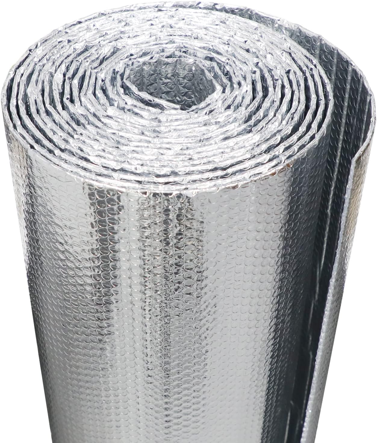 Reflective Insulation Foam,48"x 10 Ft Window Insulation for Summer Heat,Aluminum Foil Bubble Insulation Roll for Keep Heat,Window Insulation Kit for RV Thermal Insulation Foam.
