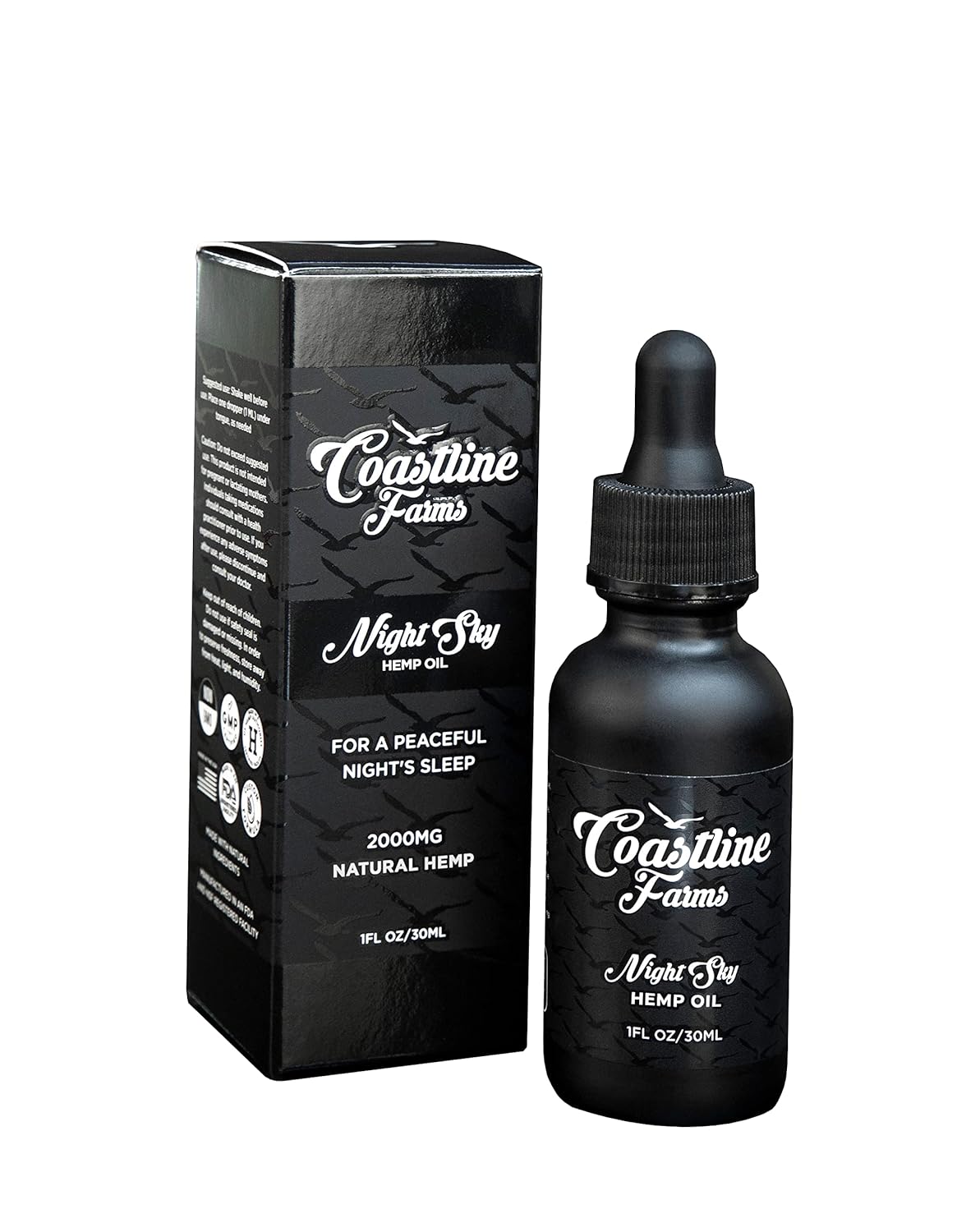 Night Sky Hemp Oil - For a Peaceful Night's Sleep 1 Fl Oz (Pack of 1)